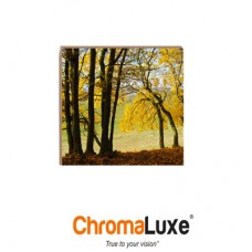 ChromaLuxe® Natural Wood Sublimation Plaque Panel, 8" x 8" x 0.625", Clear Matte on Maple.
